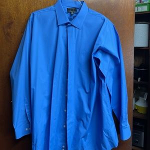Colours by Alexander Julian Button Down Dress Shirt. Blue. 19-191/2 37/38